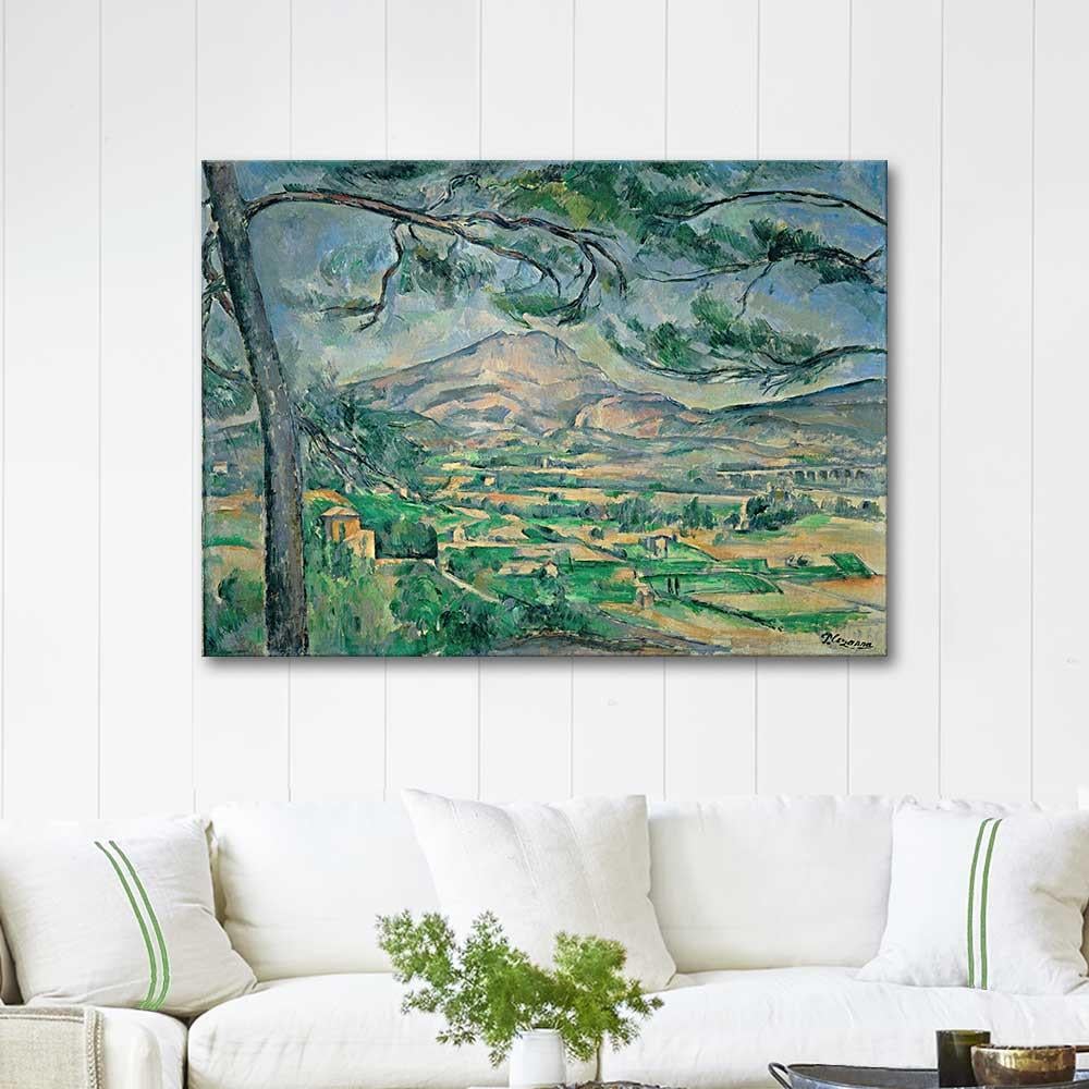 Paul Cezanne Mont Sainte Victoire with Large Pine Art Print
