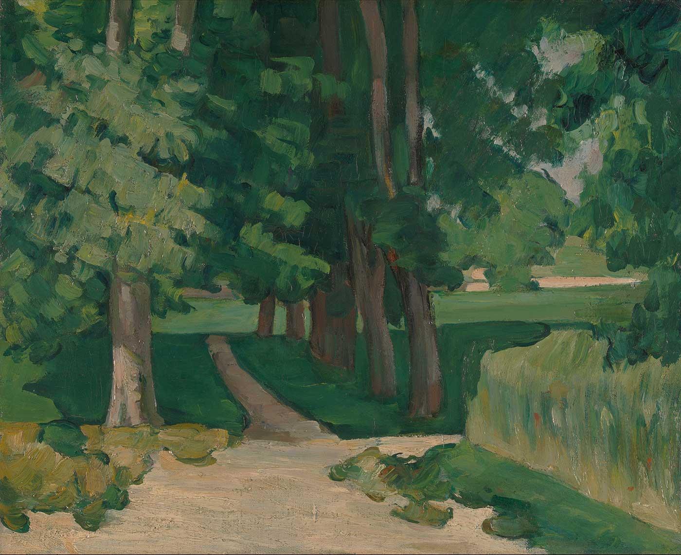 Paul Cezanne The Avenue at the Jas de Bouffan Art Print