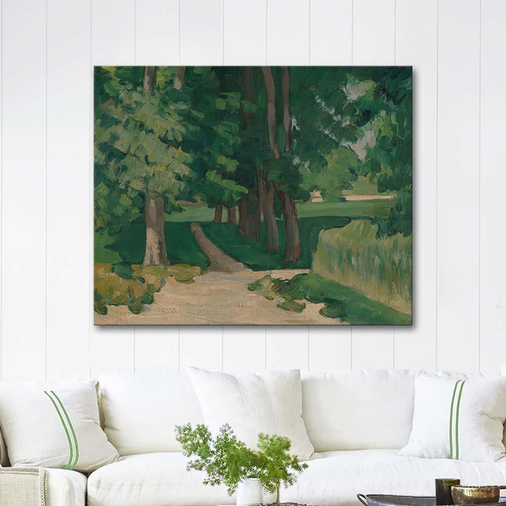 Paul Cezanne The Avenue at the Jas de Bouffan Art Print