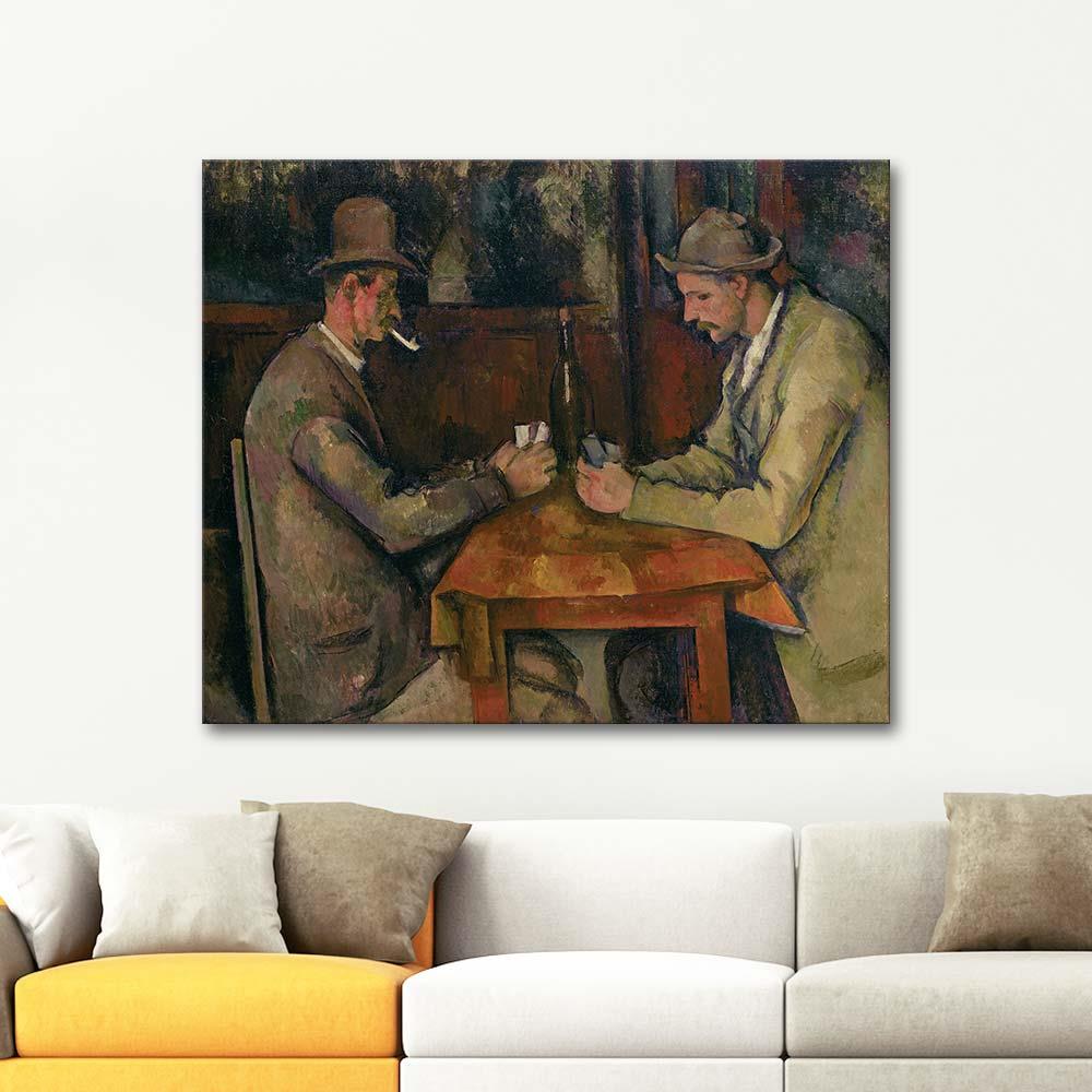Paul Cezanne Kart Oynayanlar Kanvas Tablo
