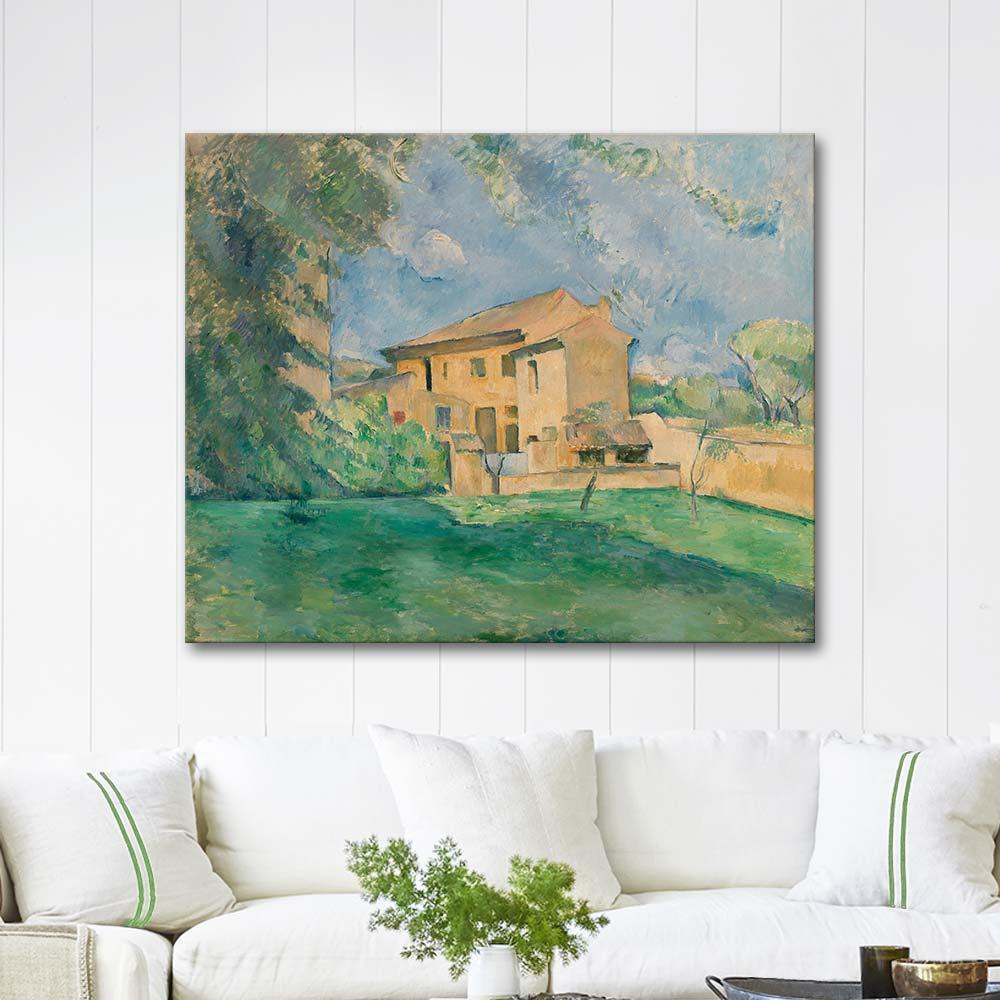 Paul Cezanne The Farm at the Jas de Bouffan Art Print