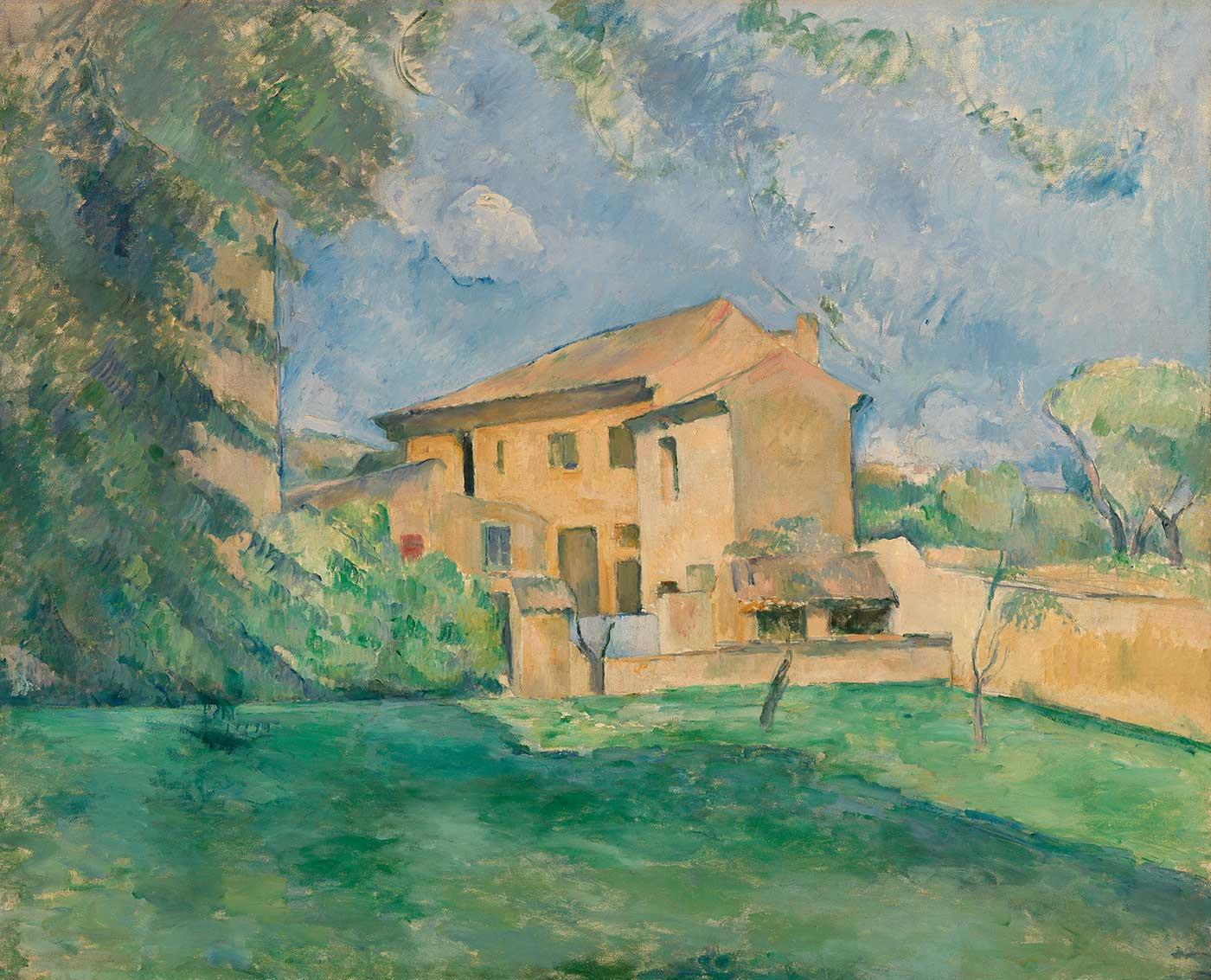 Paul Cezanne The Farm at the Jas de Bouffan Art Print