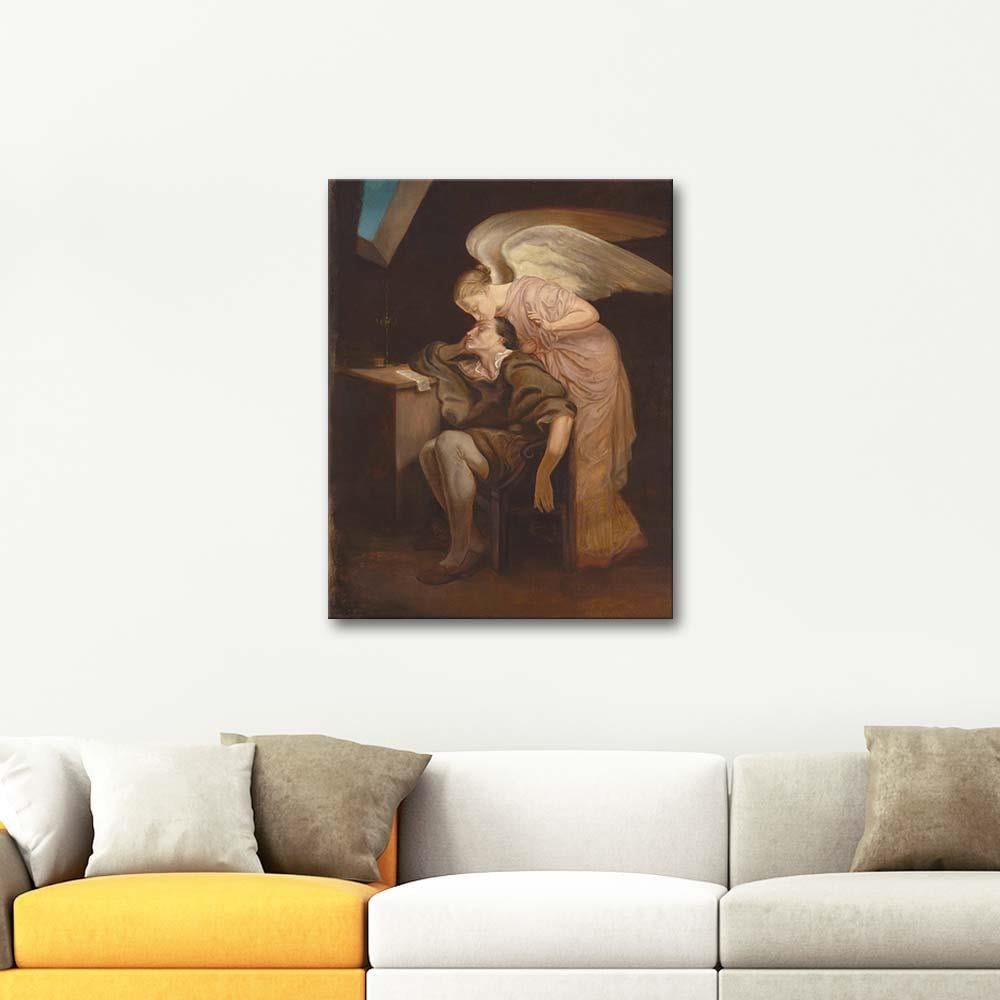 Paul Cezanne Muse'un Öpücüğü Kanvas Tablo