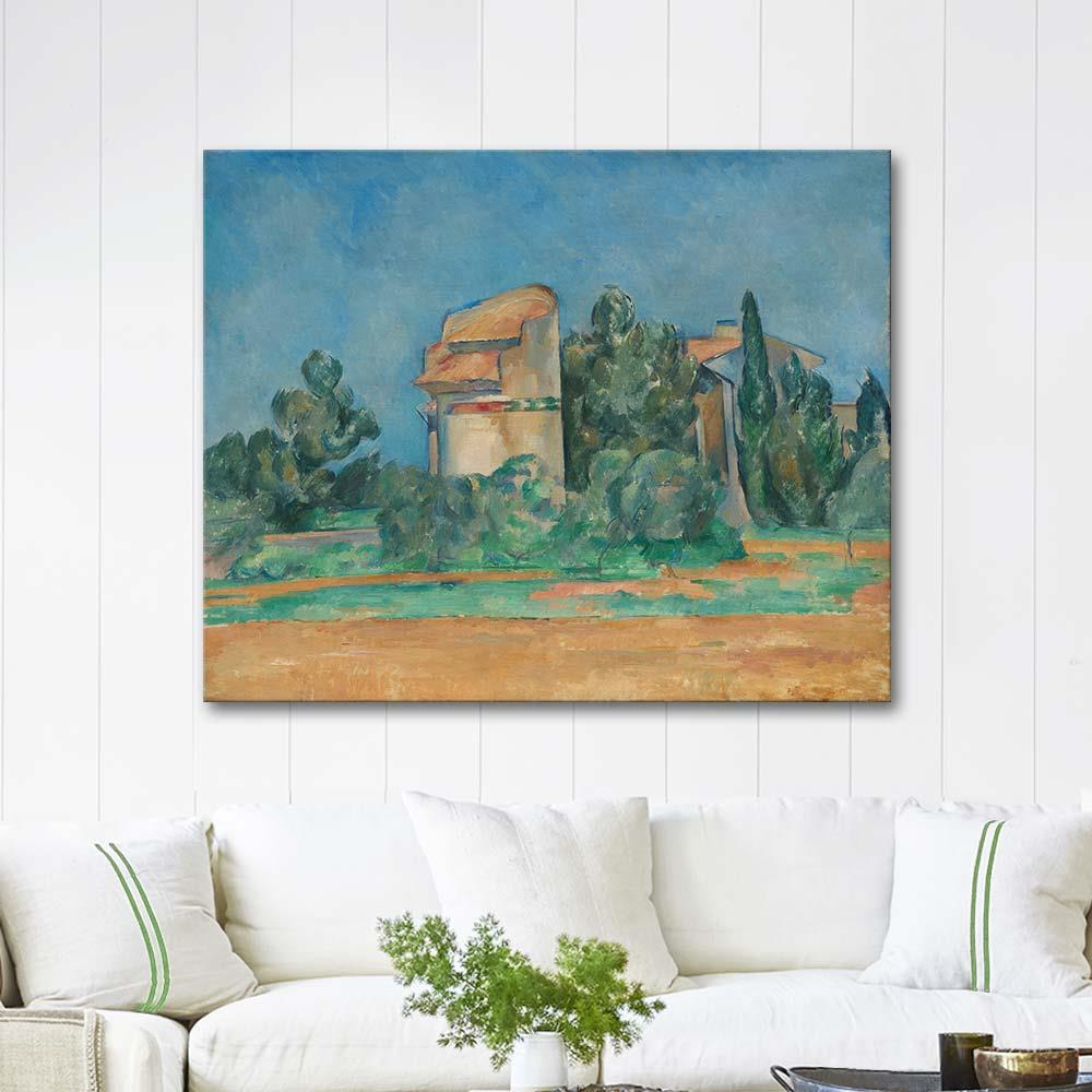 Paul Cezanne The Pigeon Tower at Bellevue Art Print