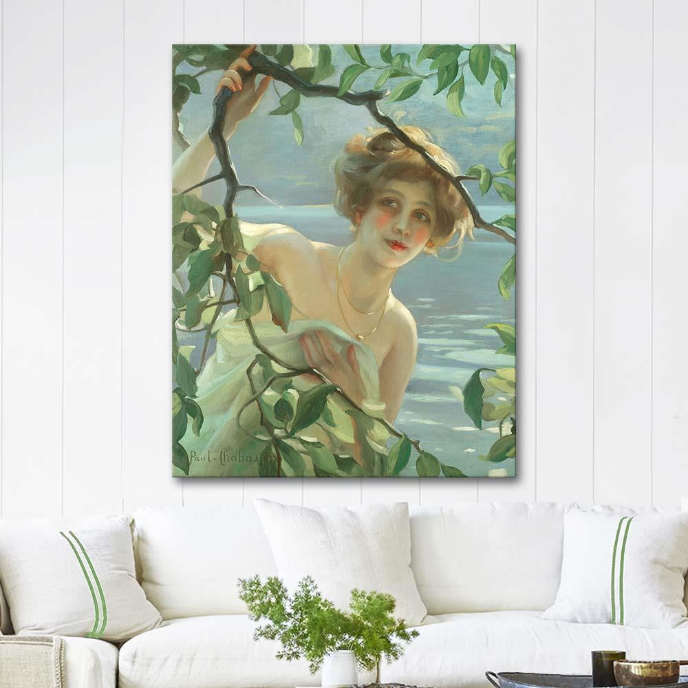 Paul Emile Chabas La Baigneuse Art Print