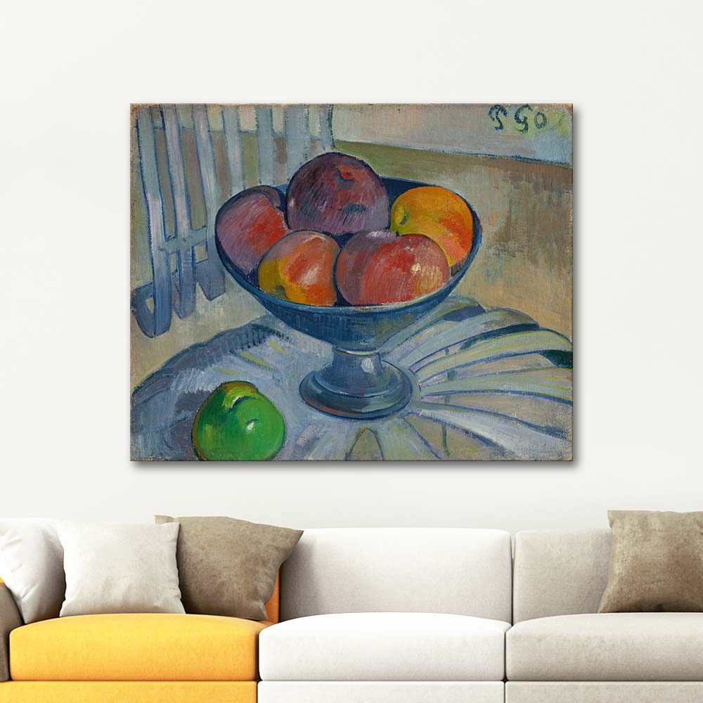 Paul Gauguin Fruit Dish On A Garden Chair Art Print