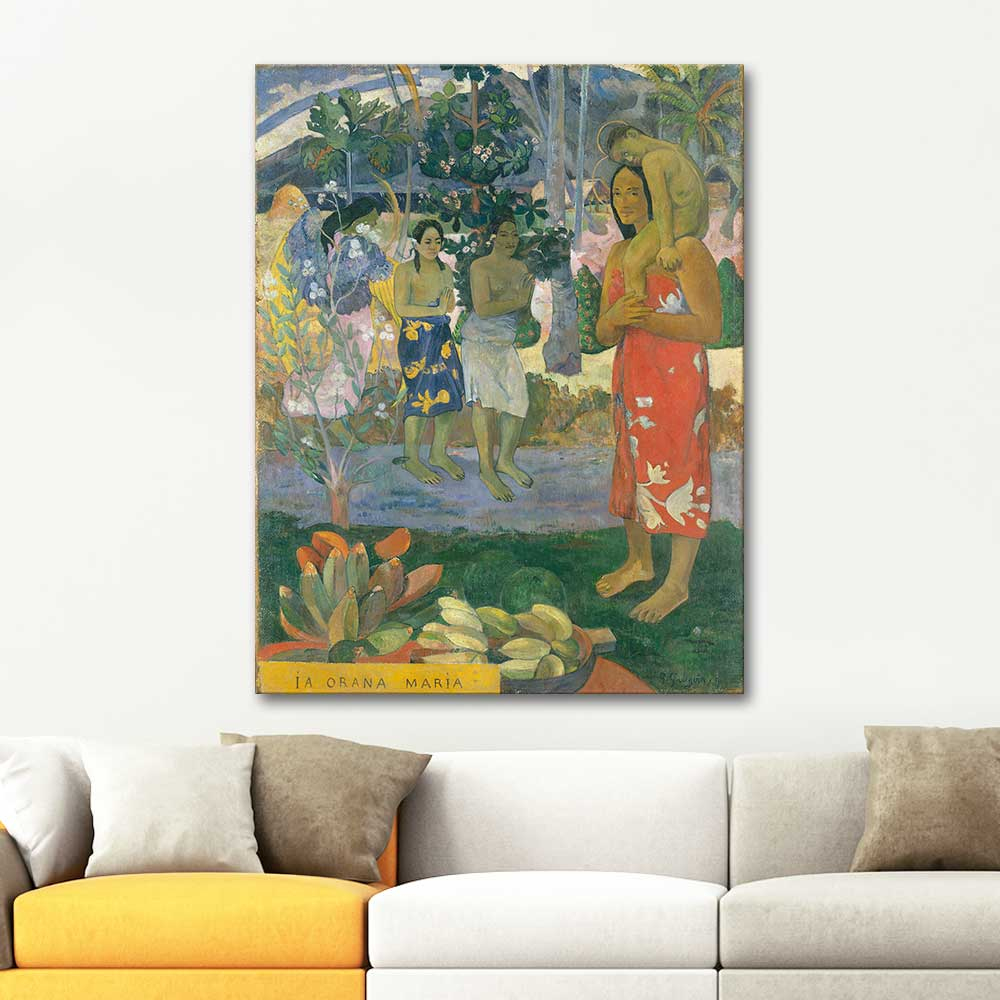 Paul Gauguin Selam Maria Kanvas Tablo
