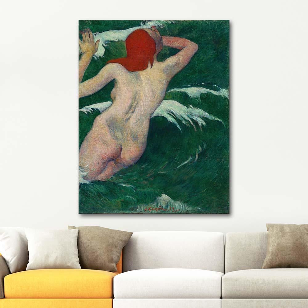 Paul Gauguin Dalgalar Arasında Kanvas Tablo