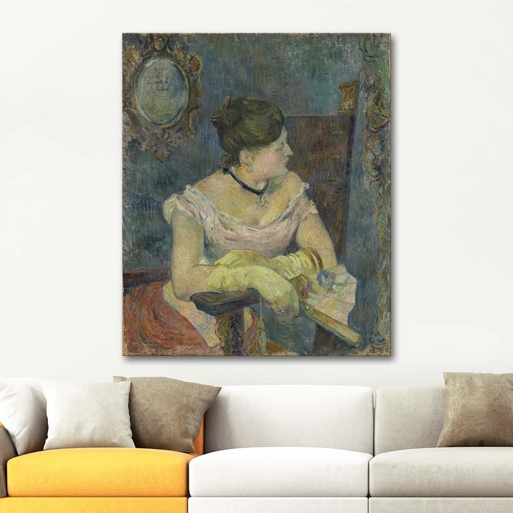 Paul Gauguin Madame Mette Gaugin In Evening Dress Art Print