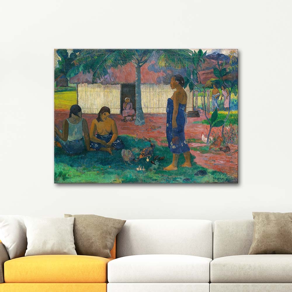 Paul Gauguin No Te Aha Oe Riri Why Are You Angry Art Print