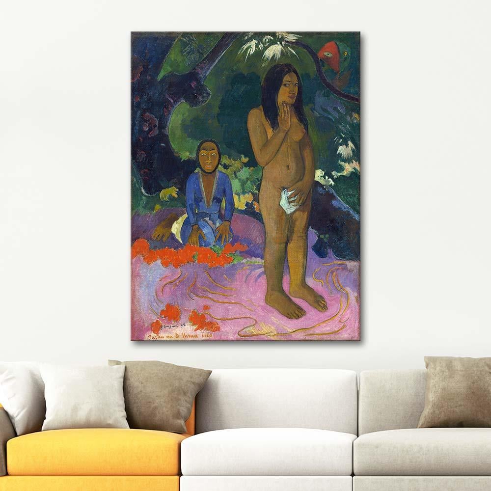 Paul Gauguin Parau Na Te Varua Ino Şeytanın Sözleri Kanvas Tablo