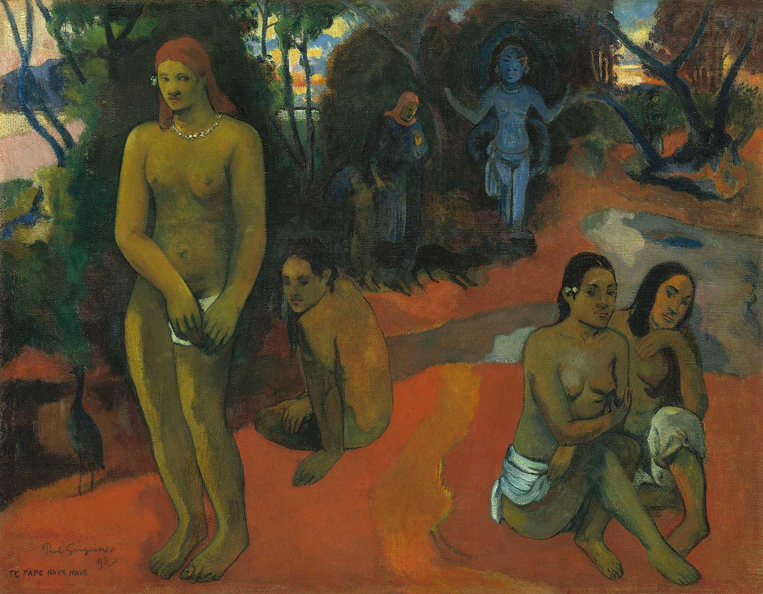 Paul Gauguin Te Pape Nave Nave Delectable Waters Art Print