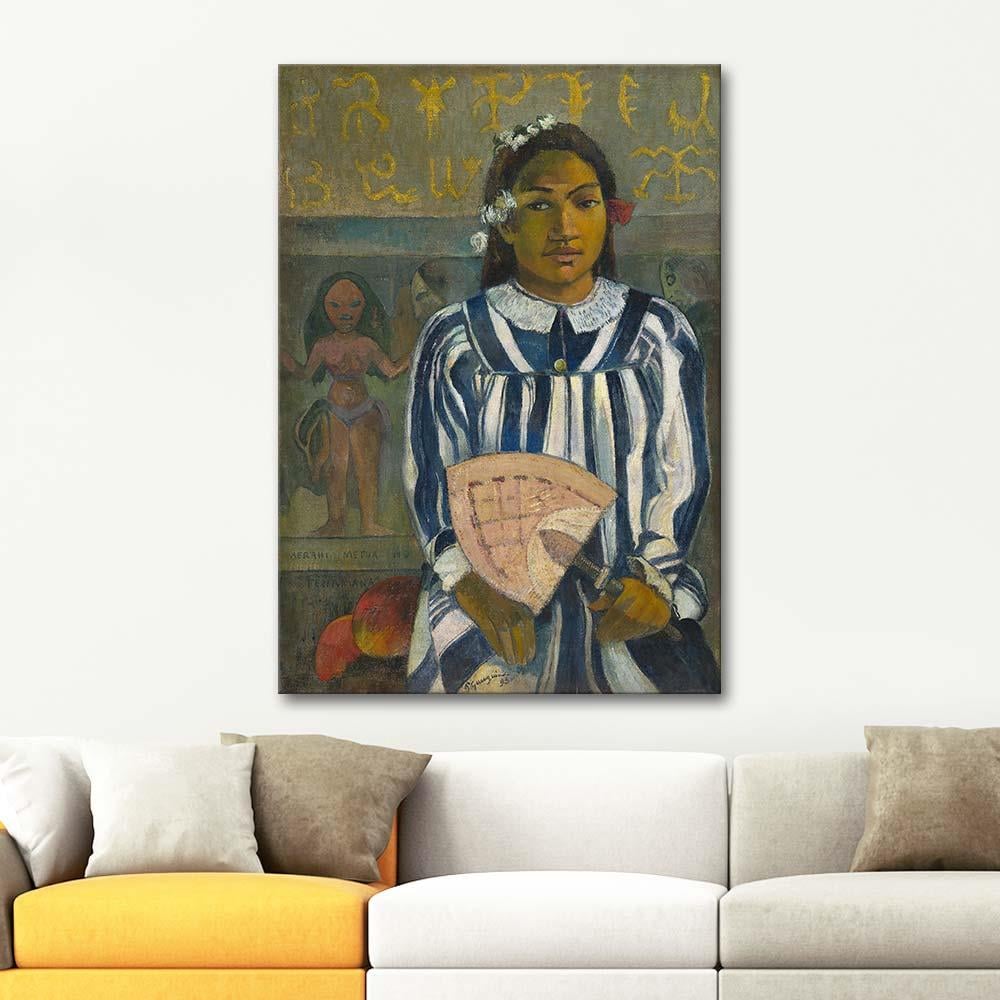 Paul Gauguin The Ancestors Of Tehamana Art Print