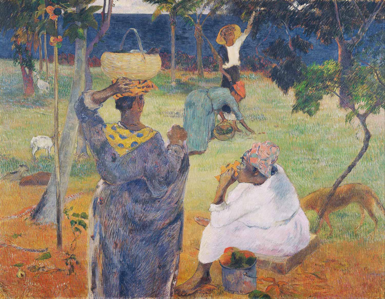 Paul Gauguin The Mango Trees Martinique Art Print