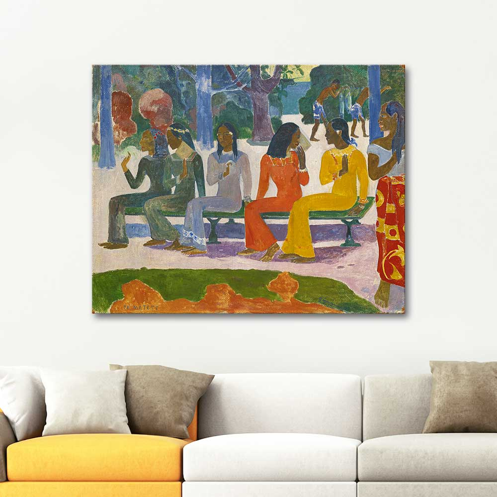 Paul Gauguin We Shall Not Go to Market Today Art Print