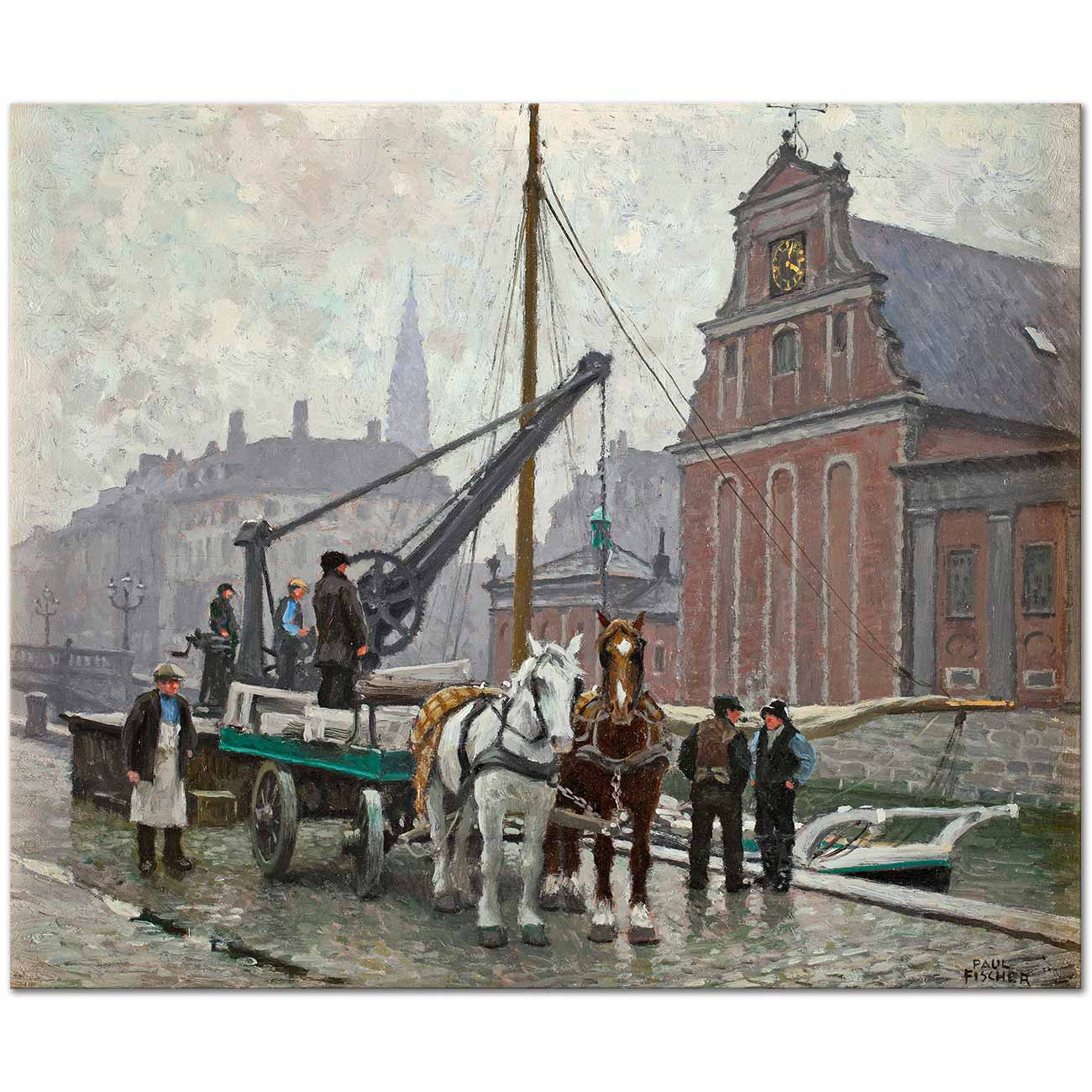 Ved Holmes Church by Paul Gustave Fischer