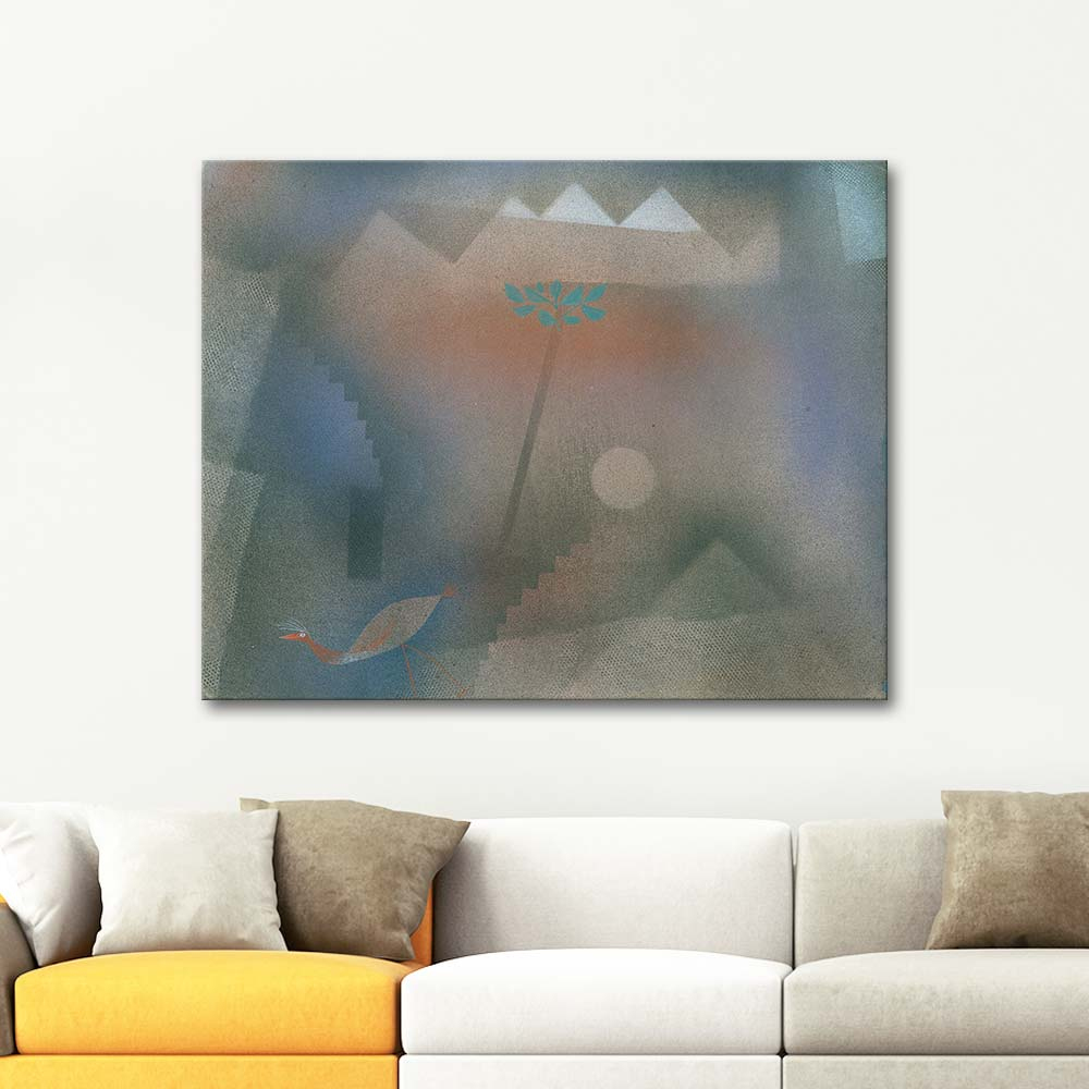 Paul Klee Bird Wandering Off Art Print