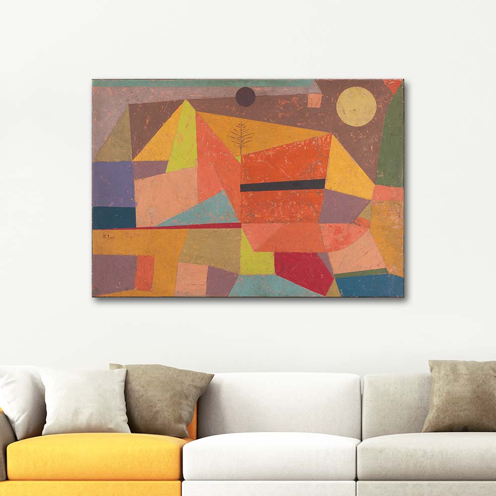 Paul Klee Joyful Mountain Landscape Art Print