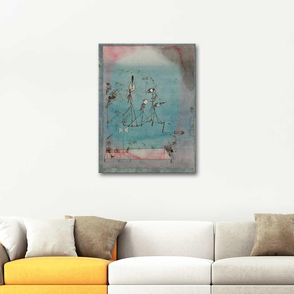 Paul Klee Kıkırdama Makinesi Kanvas Tablo