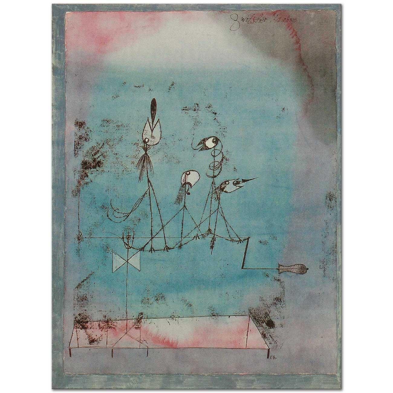Paul Klee Kıkırdama Makinesi Kanvas Tablo