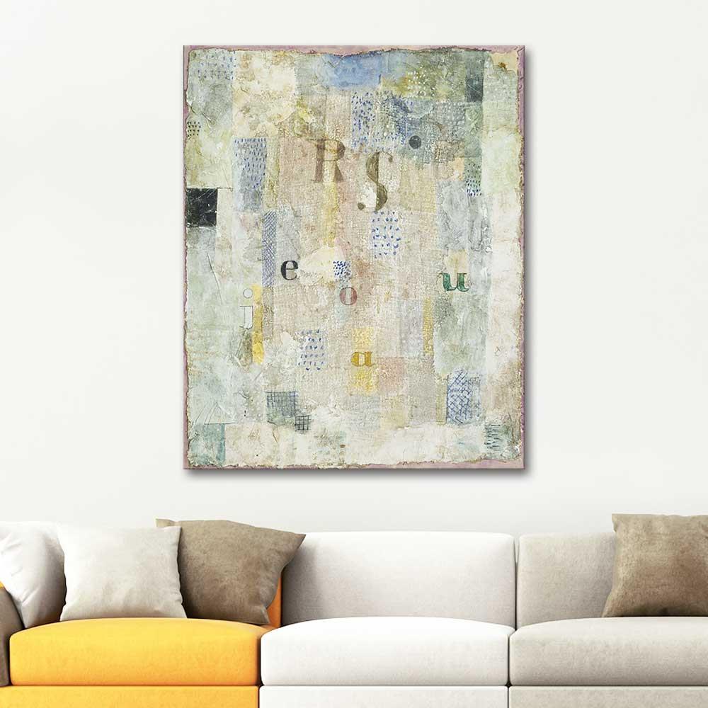 Paul Klee Şarkıcı Rosa Silber'in Ses Rengi Kanvas Tablo