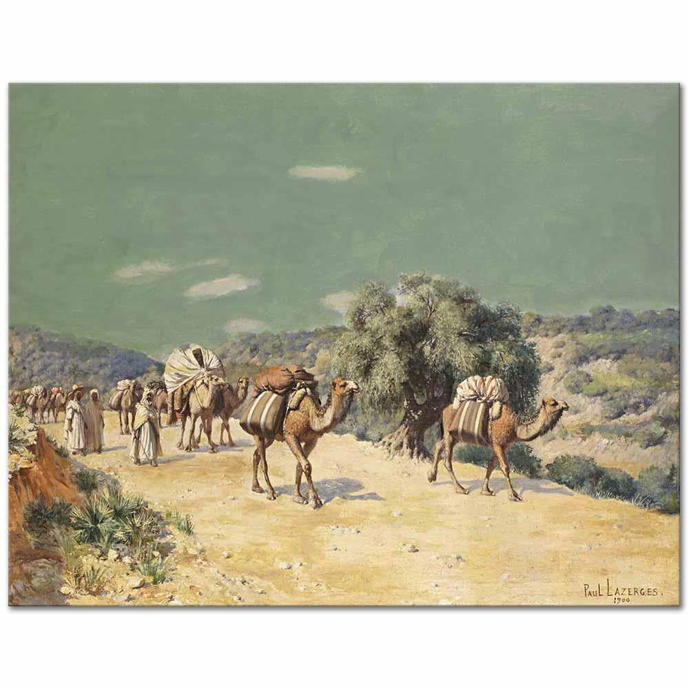 Caravan Near Biskra by Paul Lazerges