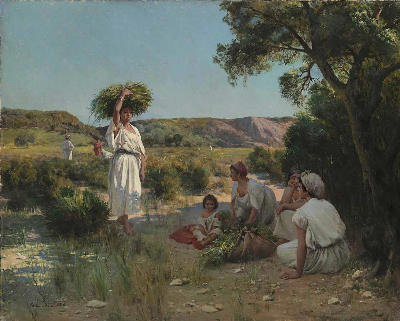 Gleaners Resting in the Shade by Paul Lazerges