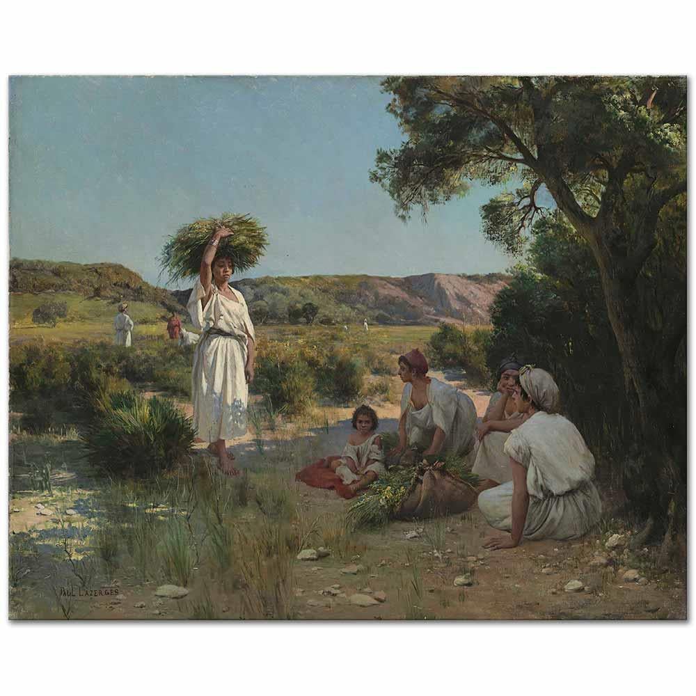 Gleaners Resting in the Shade by Paul Lazerges