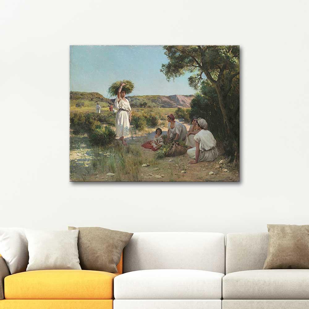 Paul Lazerges Gleaners Resting in the Shade Art Print