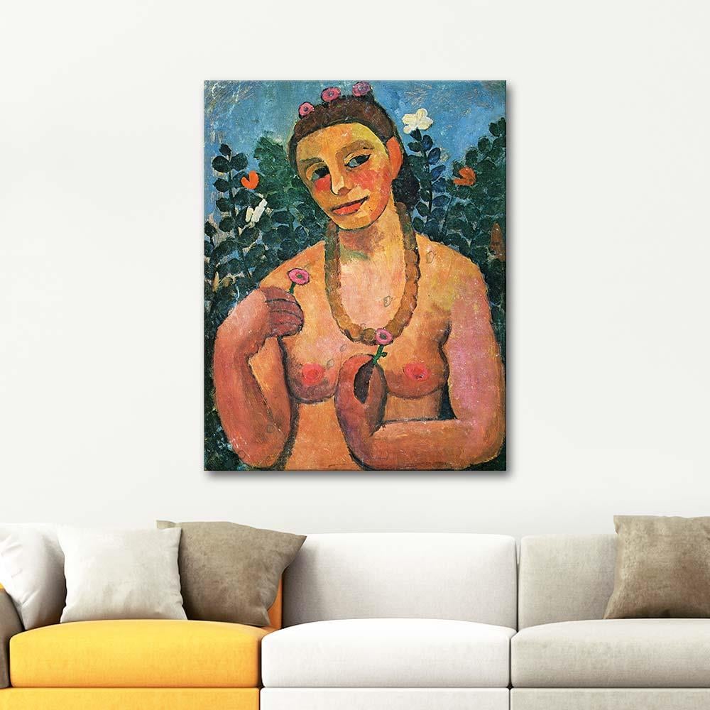 Paula Modersohn Becker Kendi Portresi Kanvas Tablo