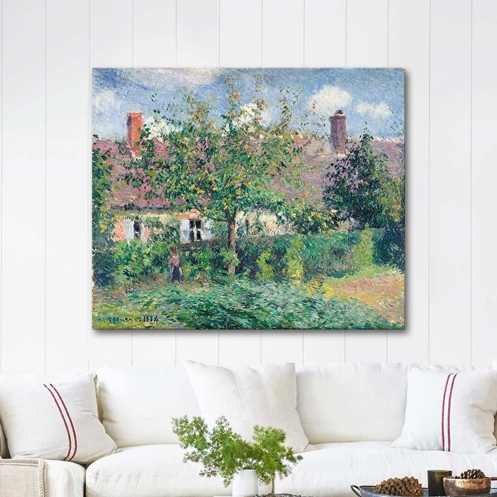 Peasant House at Eragny by Camille Pissarro as Art Print