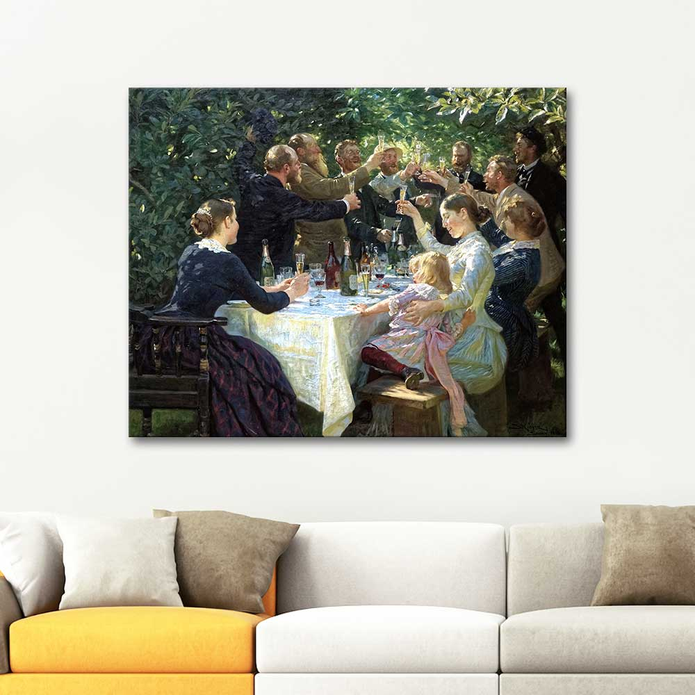 Peder Severin Krøyer Hip Hip Hurrah! Artist Festival at Skagen Art Print