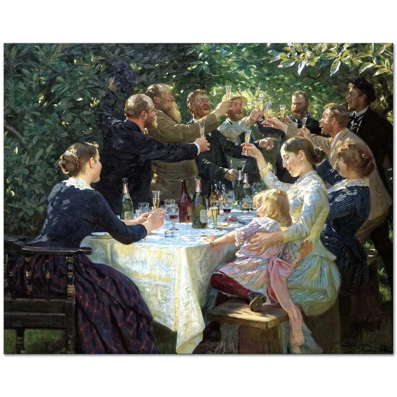 Peder Severin Krøyer Hip Hip Hurrah! Artist Festival at Skagen Art Print