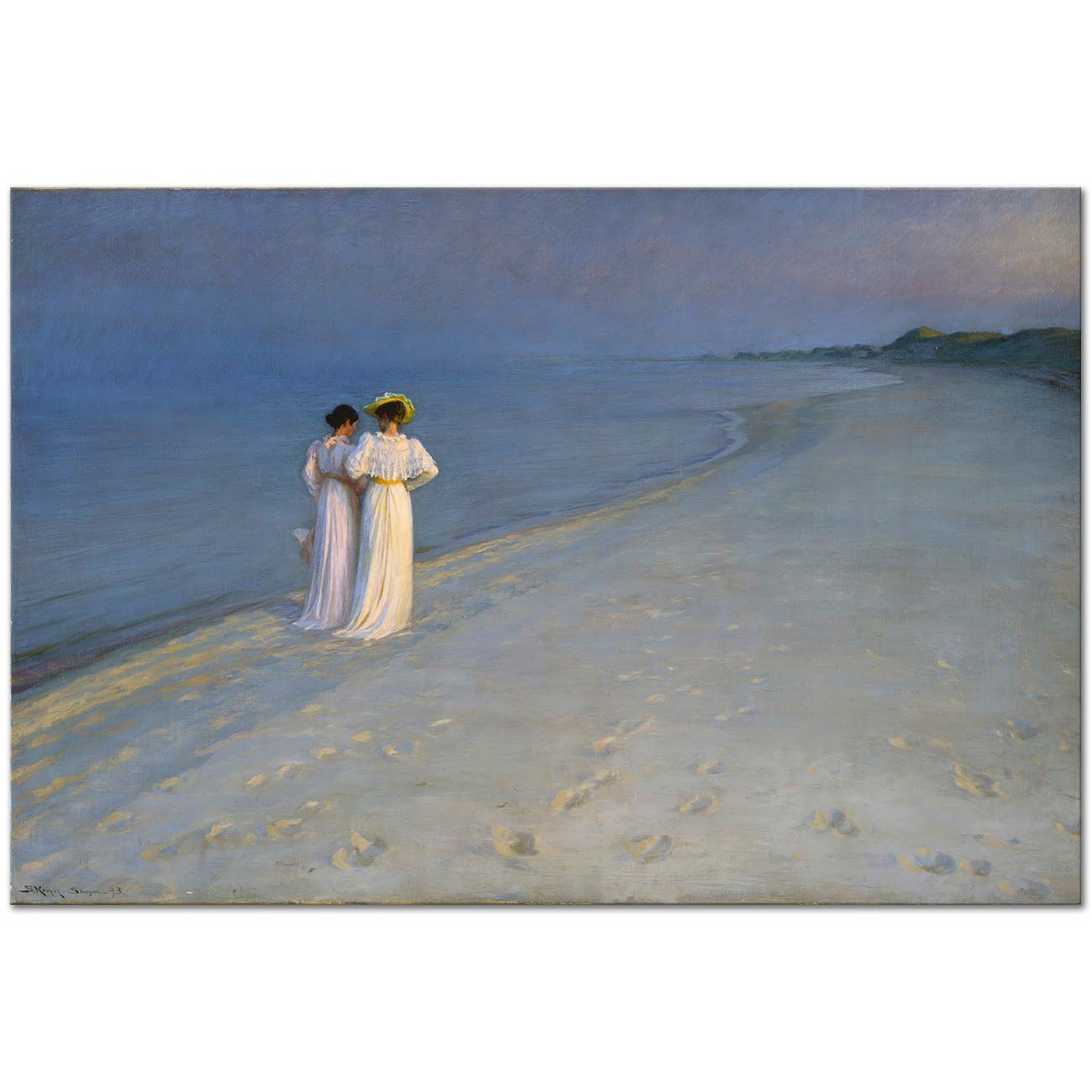 Peder Severin Kröyer Sahilde Yaz Akşamı