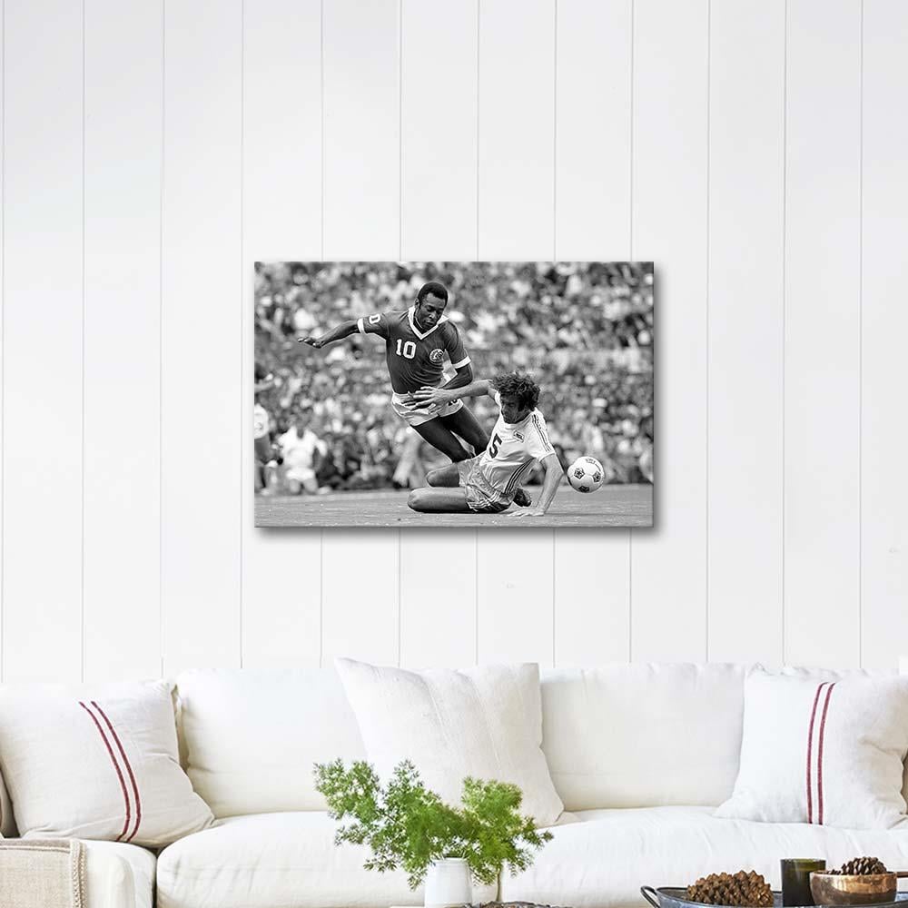 Pele Oyunda Kanvas Tablo