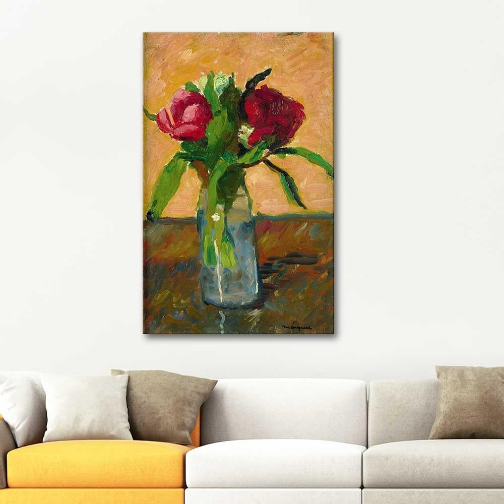 Albert Marquet Vazoda Çiçekler Kanvas Tablo