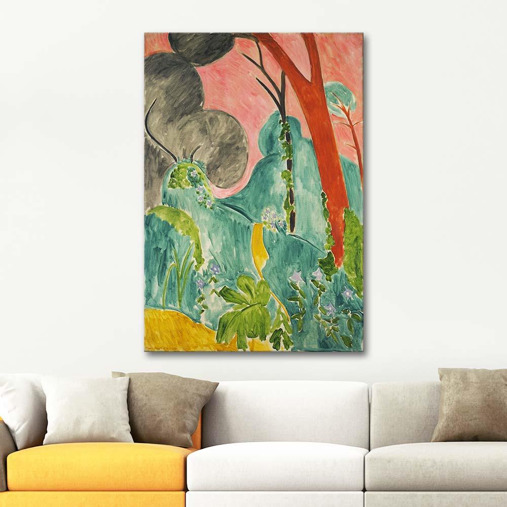 Henri Matisse Menekşeli Fas Bahçesi Kanvas Tablo