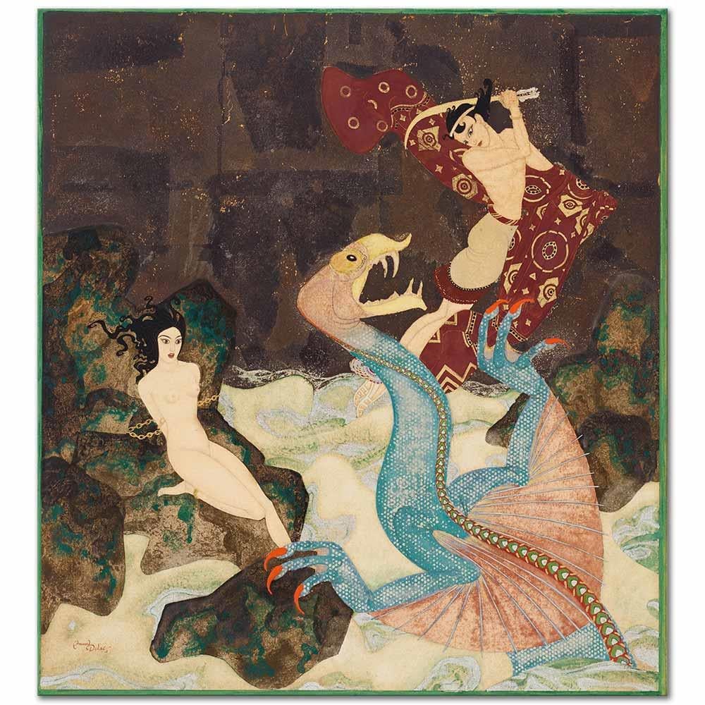 Perseus and Andromeda by Edmund Dulac