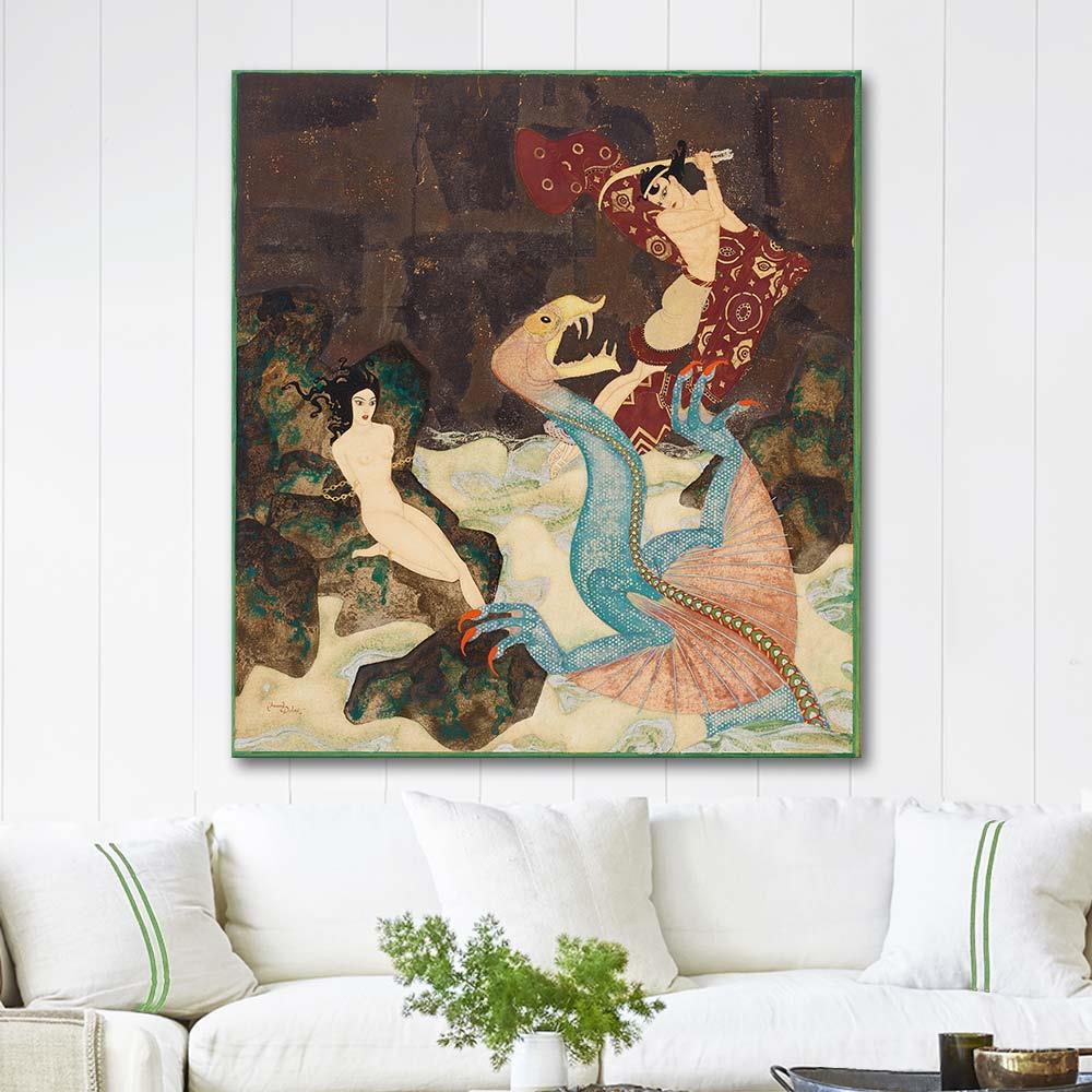 Perseus and Andromeda by Edmund Dulac as Art Print