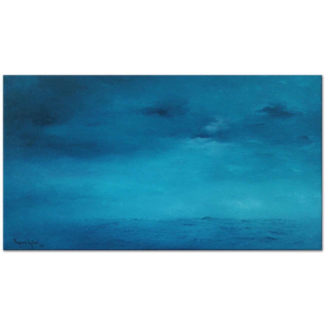 Peyami Gürel Açık Deniz Yağlı Boya Tablo