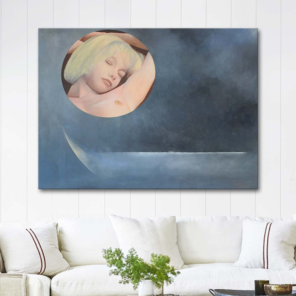 Peyami Gürel Lilith Dinlenirken Yağlı Boya Tablo