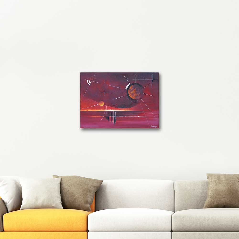 Peyami Gurel Abstract Composition 02 Oil Painting