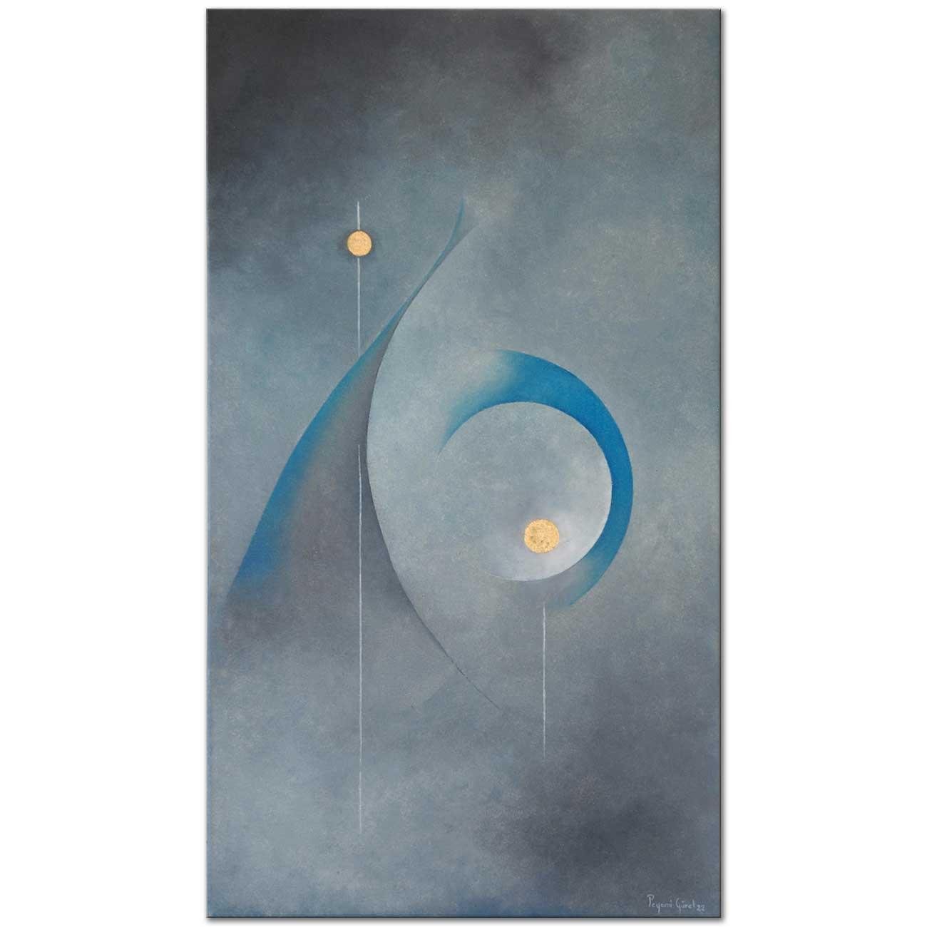 Peyami Gürel Abstract Composition 15 Oil Painting