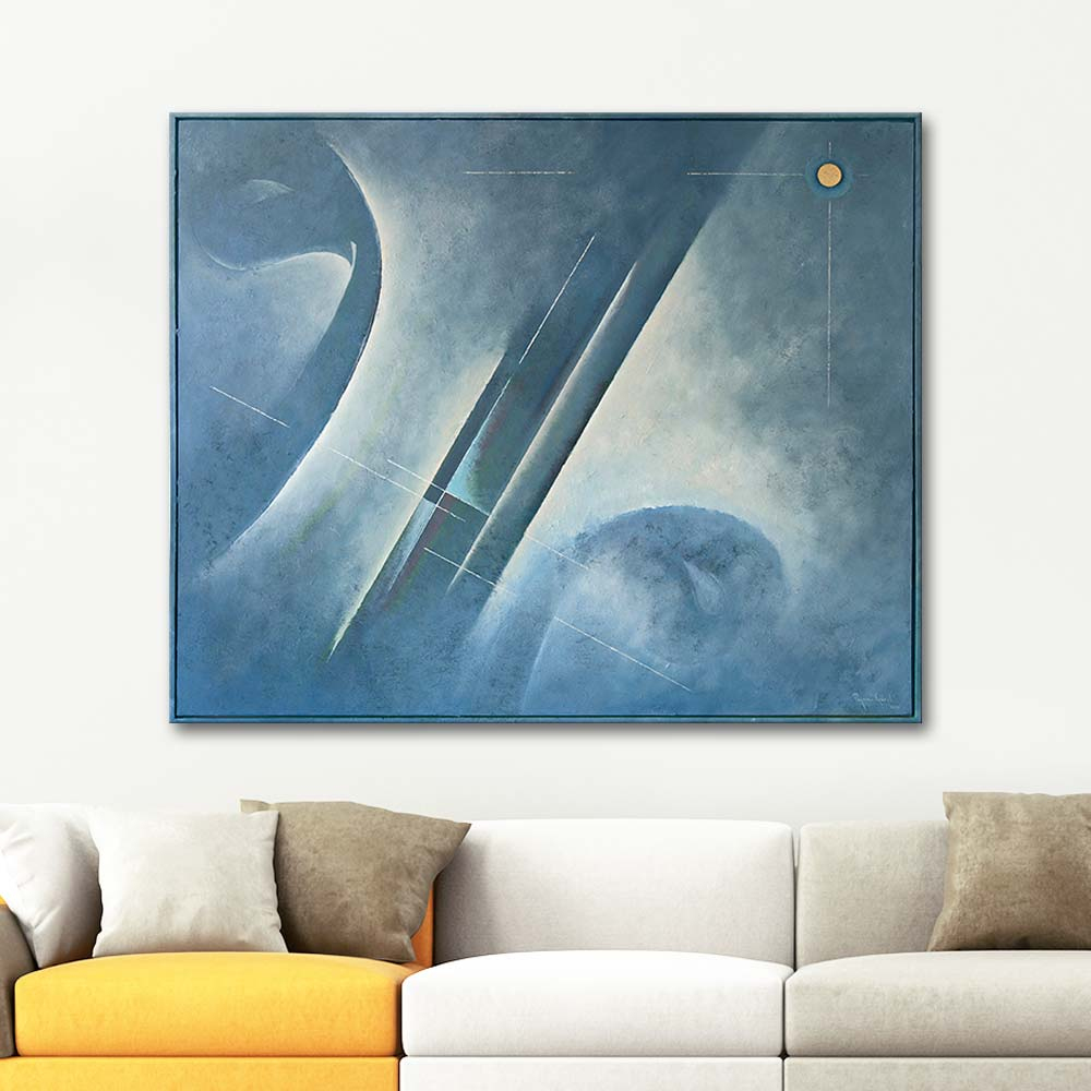 Peyami Gürel Geometry of Vav Oil Painting