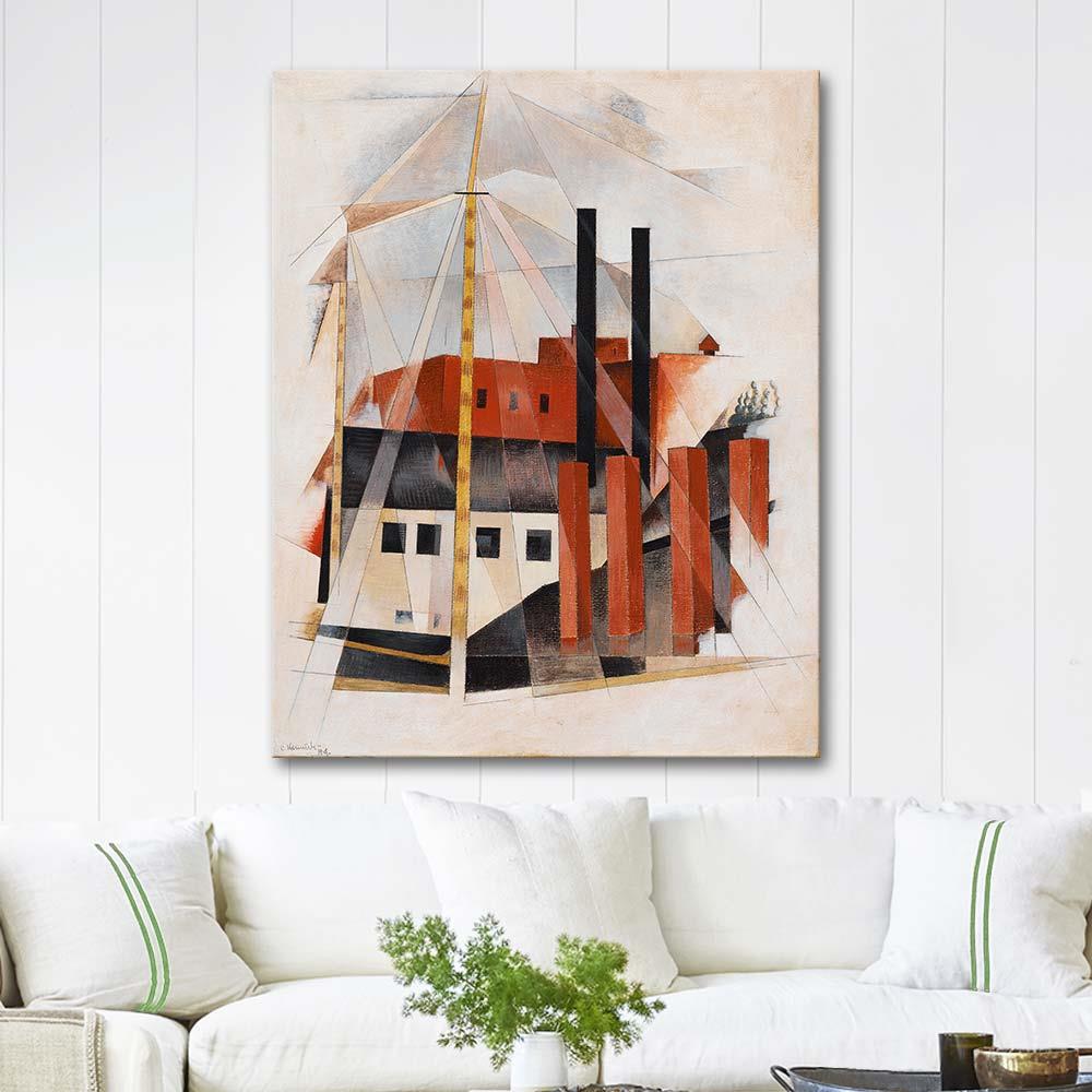 Charles Demuth Piyano Taşıyıcısının Tatili Kanvas Tablo