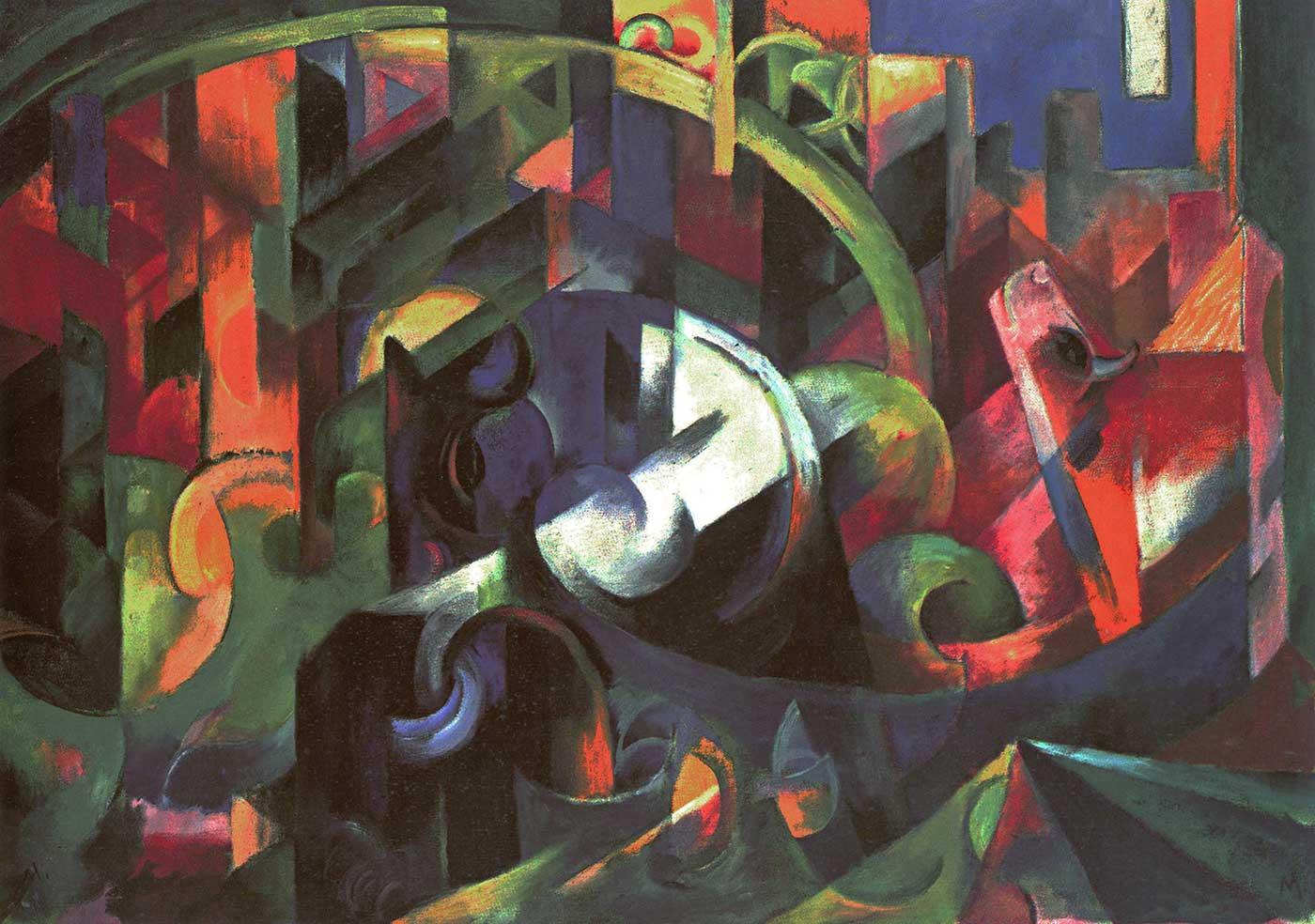 Franz Marc Sığır Resmi Kanvas Tablo