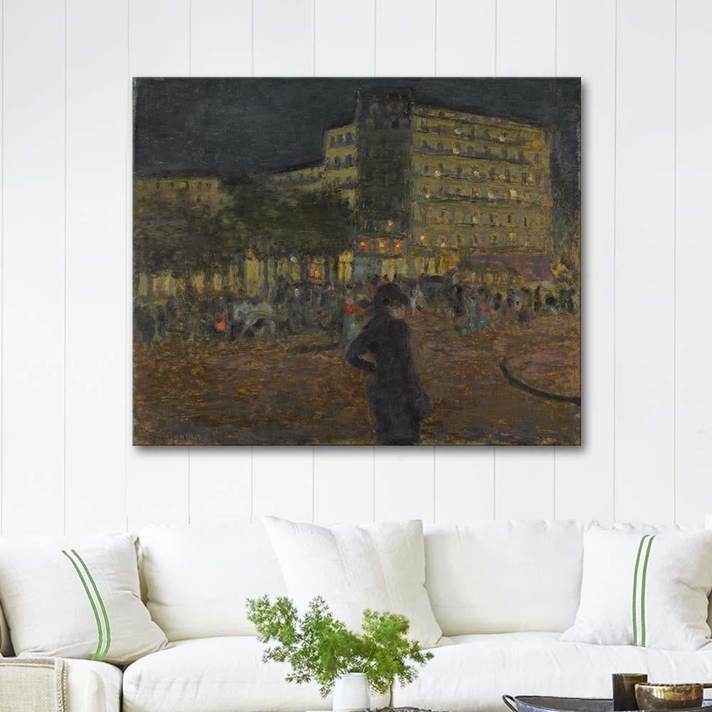 Pierre Bonnard Place Pigalle at Night Art Print