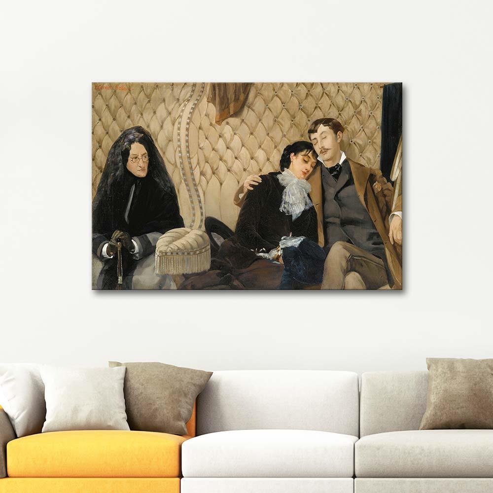 Pierre Carrier Belleuse The Vigil Art Print
