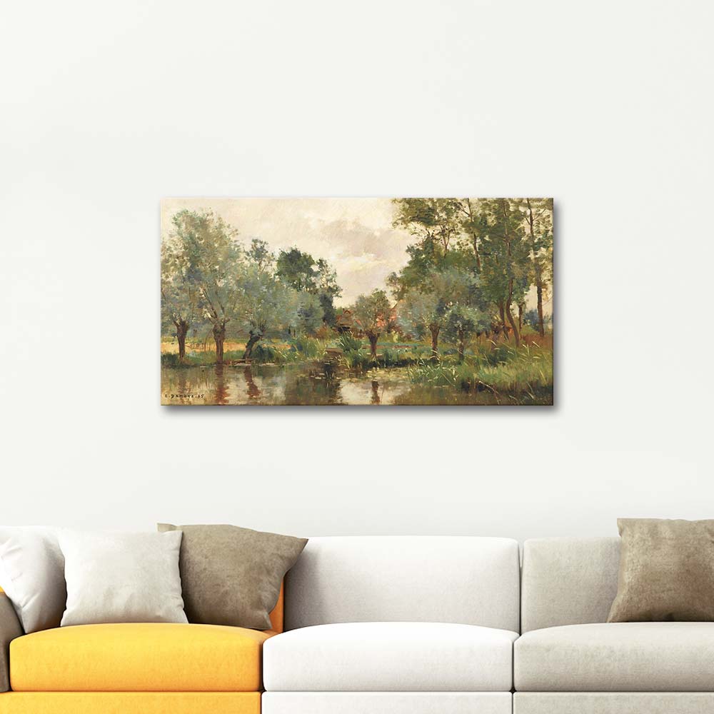 Pierre Emmanuel Damoye The Village Pond Art Print