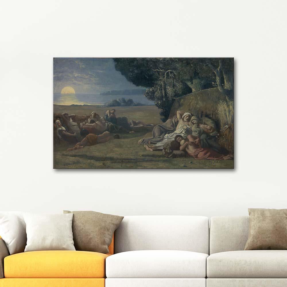Pierre Puvis de Chavannes Uyku Kanvas Tablo